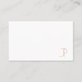 Sjabloon Moderne Elegant Monogram Professional Visitekaartje (Voorkant)