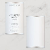 Sjabloon Moderne, elegante professionele verticale Visitekaartje (Voorkant / Achterkant)