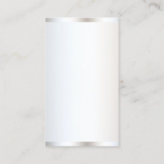 Sjabloon Moderne, elegante professionele verticale Visitekaartje (Achterkant)