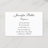 Sjabloon Moderne handgeschreven handgeschreven scr Visitekaartje (Achterkant)