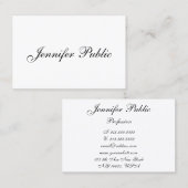 Sjabloon Moderne handgeschreven handgeschreven scr Visitekaartje (Voorkant / Achterkant)