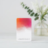 Sjabloon Moderne, kleurrijke Abstracte kunst elega Visitekaartje (Staand voorkant)