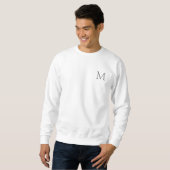 Sjabloon Moderne monogram legante Mannen Basic Trui (Voorkant volledig)