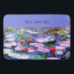 Sjabloon Monet - Los Nenufares Badmat<br><div class="desc">Het beroemde schilderij van Claude Monet,  Los Nenufares Sjabloon,  klaar om zich te personaliseren. Voeg gewoon je eigen tekst toe.</div>