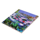 Sjabloon Monet - Los Nenufares Tegeltje (Zijkant)