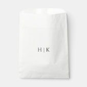 Sjabloon Monogram Favor Zakje (Voorkant)