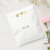 Sjabloon Monogram voorkeurstas Bedankzakje (Gezegeld)