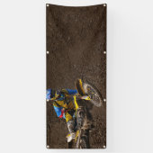 sjabloon Motocross motorfiets Spandoek (Verticaal)