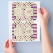 Sjabloon Mulberry Dot Snoep Box Flyer (Hand)