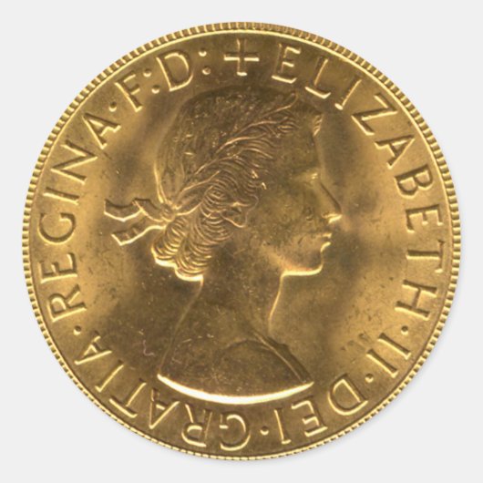 Sjabloon munten ronde sticker (Voorkant)