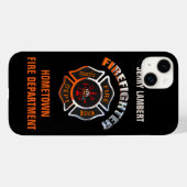 Sjabloon Naam brandafdeling Chrome Case-Mate iPhone Case (Achterkant (horizontaal))
