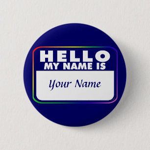 Sjabloon Naam tag Ronde Button 5,7 Cm