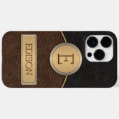 Sjabloon Naam uitvoerend monogram Case-Mate iPhone Case (Achterkant (horizontaal))