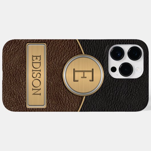 Sjabloon Naam uitvoerend monogram Case-Mate iPhone Case (Achterkant (horizontaal))