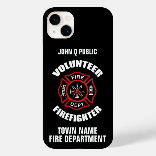Sjabloon naam vrijwilliger brandweerman Case-Mate iPhone case (Achterkant)