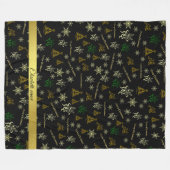 sjabloon naam vrolijke kerst fleece deken (Voorkant (Horizontaal))