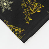 sjabloon naam vrolijke kerst fleece deken (Hoek)