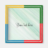 Sjabloon-neem uw eigen tekst op magneet (Voorkant)