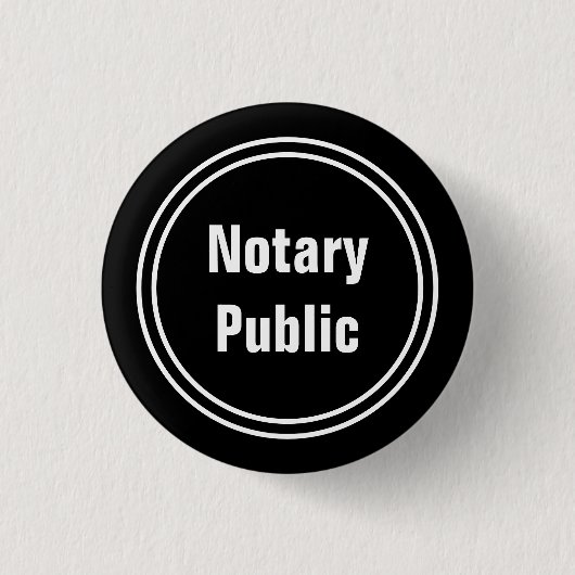 Sjabloon Noteerbare openbare zwarte en witte tekst Ronde Button 3,2 Cm (Voorkant)