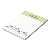 Sjabloon Notitieblok van tandwielbloemen (Linkerzijde)