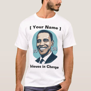  Sjabloon - Obama gelooft in verandering T-shirt