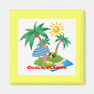 sjabloon Ocala, Florida koelkast magnet
