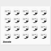 Sjabloon offshore-olie-Sticker Ronde Sticker (Vel)