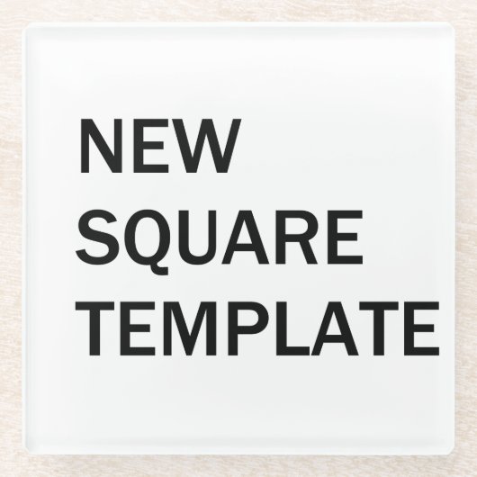 Sjabloon Onderzetter glas Glazen Onderzetter (Voorkant)