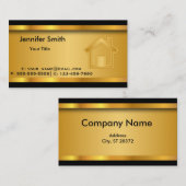 Sjabloon onroerend goed visitekaartje (Voorkant / Achterkant)