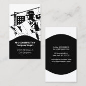 Sjabloon ontwerp Visitekaartje constructie (Voorkant / Achterkant)