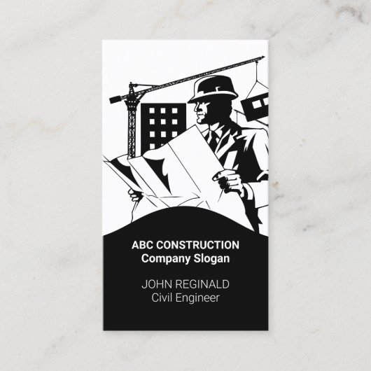 Sjabloon ontwerp Visitekaartje constructie (Voorkant)