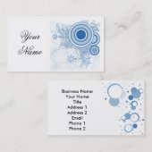 Sjabloon Ontwerpprofielkaart Visitekaartje (Voorkant / Achterkant)