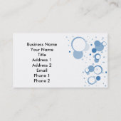 Sjabloon Ontwerpprofielkaart Visitekaartje (Achterkant)