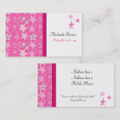 SJABLOON ONTWERPSTAR PROFILE-KAARTEN VISITEKAARTJE (Voorkant / Achterkant)