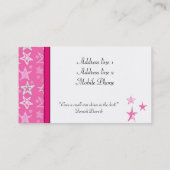 SJABLOON ONTWERPSTAR PROFILE-KAARTEN VISITEKAARTJE (Achterkant)