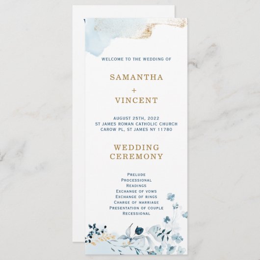 Sjabloon op basis van een aangepast Navy Blue- en  Kaart (Voorkant / Achterkant)