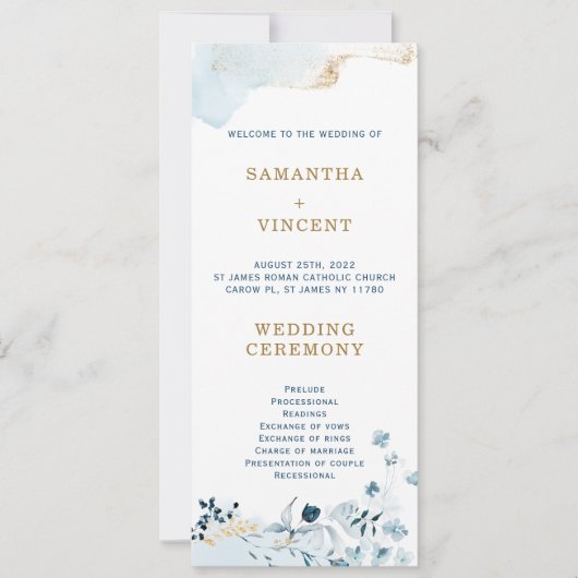 Sjabloon op basis van een aangepast Navy Blue- en  Kaart (Voorkant)