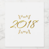 Sjabloon op het etiket van de wijnfles (Enkel label)