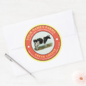  Sjabloon op het etiket van verse kaas (Envelop)