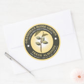  Sjabloon op het label voor thuis gekweekte amande (Envelop)