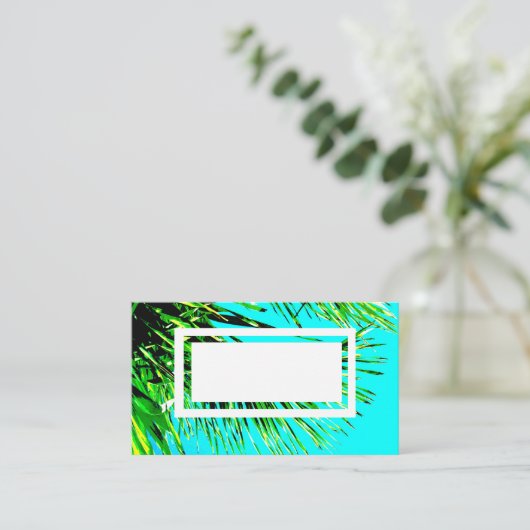 sjabloon op maat van het tropische visitekaartje (Staand voorkant)