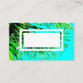 sjabloon op maat van het tropische visitekaartje (Voorkant)