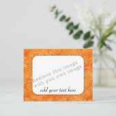 Sjabloon "Oranje patroon" Briefkaart (Staand voorkant)