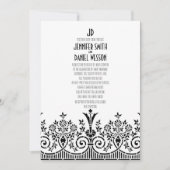 sjabloon over uitnodiging over themahuwelijk uit 1 (Voorkant)