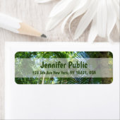 Sjabloon palmleien Natuur retourneren Etiket (Insitu)