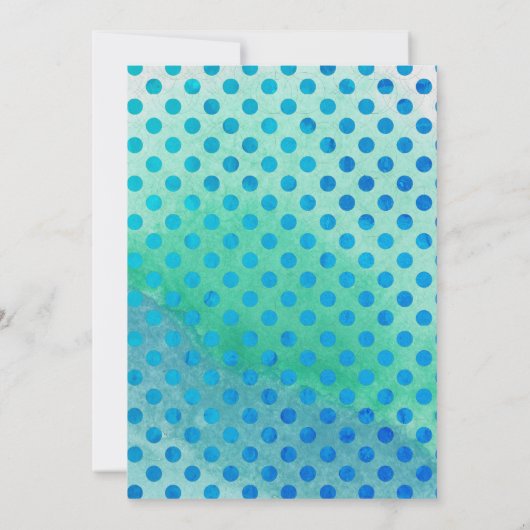 Sjabloon papierponvorm voor Waterverf van pasta's Kaart (Achterkant)