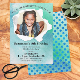 Sjabloon papierponvorm voor Waterverf van pasta's Kaart