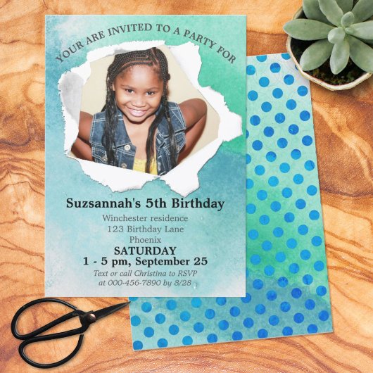 Sjabloon papierponvorm voor Waterverf van pasta's Kaart