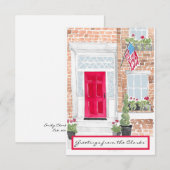 Sjabloon patriottisch Wenskaart (Voorkant / Achterkant)