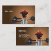 Sjabloon Pegs en Scroll Violin Visitekaartjes (Voorkant / Achterkant)